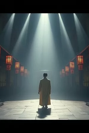 第七次日落海报：沙丘与落日轮廓